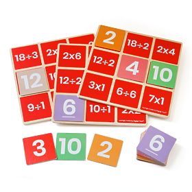 Bigjigs Toys Bingo matematico Moltiplicazione e divisione