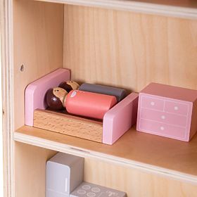 Bigjigs Toys Casa delle bambole pieghevole con accessori, Bigjigs Toys