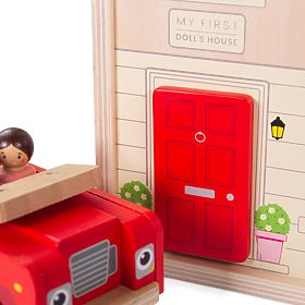 Bigjigs Toys Casa delle bambole pieghevole con accessori