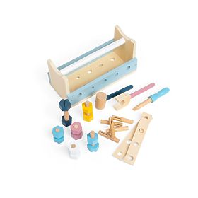 Bigjigs Toys Cassetta degli Attrezzi 2 in 1, Bigjigs Toys