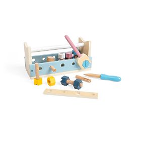Bigjigs Toys Cassetta degli Attrezzi 2 in 1, Bigjigs Toys