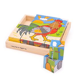Bigjigs Toys Cubi da Immagine Fattoria