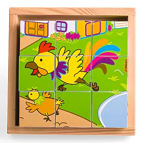 Bigjigs Toys Cubi di immagini Animali 9 cubi