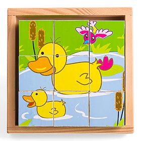 Bigjigs Toys Cubi di immagini Animali 9 cubi