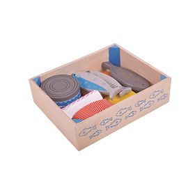 Bigjigs Toys Frutti di Mare in Legno nella Scatola, Bigjigs Toys