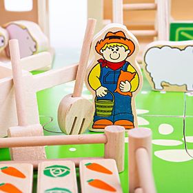 Bigjigs Toys Grande fattoria in legno