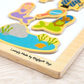 Bigjigs Toys Lavagna Magnetica in Legno