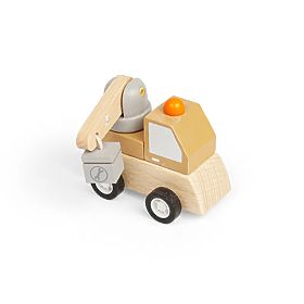 Bigjigs Toys Macchina da Costruzione a Carica Gru, Bigjigs Toys