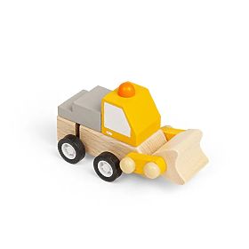 Bigjigs Toys Macchinina da costruzione a carica Escavatore, Bigjigs Toys