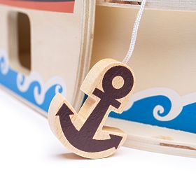 Bigjigs Toys Nave pirata con pirati