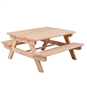 Bigjigs Toys Panchina da picnic in legno per bambole