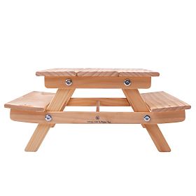 Bigjigs Toys Panchina da picnic in legno per bambole