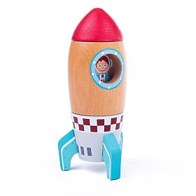 Bigjigs Toys Razzo in Legno, Bigjigs Toys