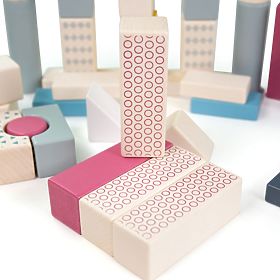 Bigjigs Toys Secchiello con 50 Blocchi