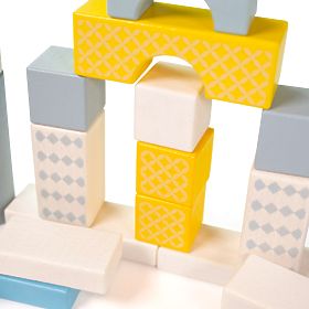 Bigjigs Toys Secchiello con 50 Blocchi