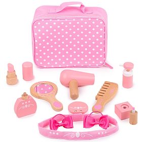 Bigjigs Toys Set di Cosmetici in Legno, Bigjigs Toys