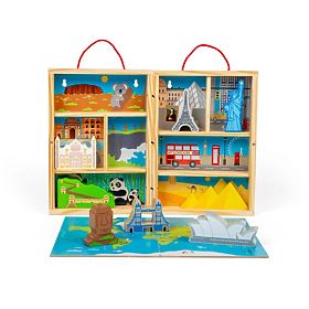 Bigjigs Toys Set di Gioco da Viaggio in Legno