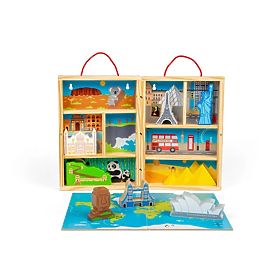 Bigjigs Toys Set di Gioco da Viaggio in Legno