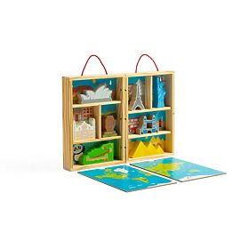 Bigjigs Toys Set di Gioco da Viaggio in Legno