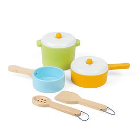 Bigjigs Toys Set di stoviglie 7 pezzi