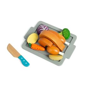 Bigjigs Toys Set Pollo arrosto con verdure