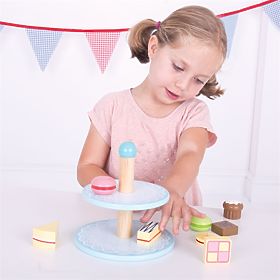 Bigjigs Toys Stand con Dolcetti, Bigjigs Toys