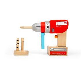 Bigjigs Toys Trapano in Legno, Bigjigs Toys