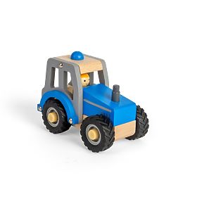 Bigjigs Toys Trattore blu, Bigjigs Toys
