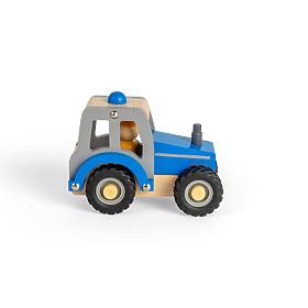 Bigjigs Toys Trattore blu