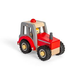 Bigjigs Toys Trattore rosso, Bigjigs Toys