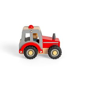 Bigjigs Toys Trattore rosso
