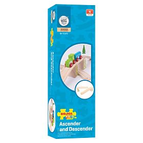 Binari Bigjigs Rail Overpass con pilastri 2 pz