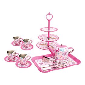 Bino Set da tè per bambini e supporto con dolci