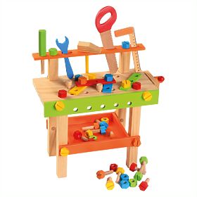 Bino Tavolo da lavoro per bambini con attrezzi, Bino