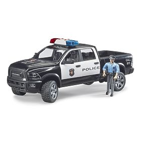 Bruder Auto della Polizia RAM con poliziotto