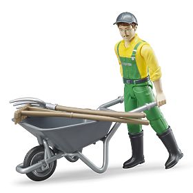 Bruder BWORLD Contadino con accessori, Bruder