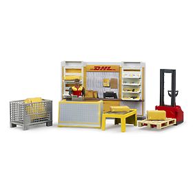 Bruder BWORLD Filiale DHL con accessori