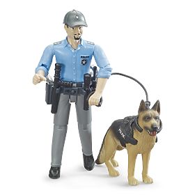 Bruder BWORLD Poliziotto con cane, Bruder