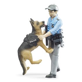 Bruder BWORLD Poliziotto con cane, Bruder