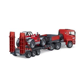 Bruder Camion con Rimorchio MAN TGA e Caricatore Telescopico Manitou