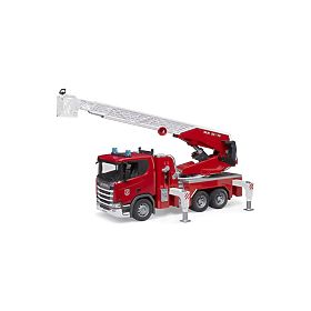 Bruder Camion dei Pompieri Scania con Scala, Bruder