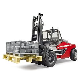 Bruder Carrello Elevatore Linde HT160D con Pallet e 3 Scatole