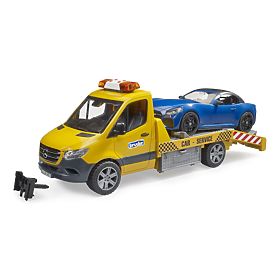 Bruder Carro Attrezzi MB Sprinter con Auto Sportiva