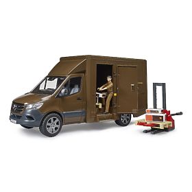 Bruder Furgone UPS MB Sprinter con figura e accessori