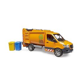 Bruder MB Sprinter piccolo camion dei rifiuti