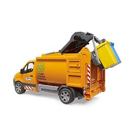 Bruder MB Sprinter piccolo camion dei rifiuti