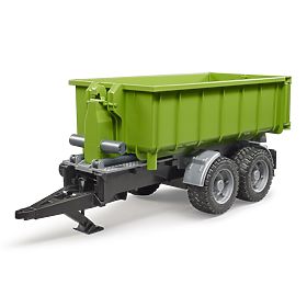 Bruder Rimorchio verde con container ribaltabile scala: 1:16