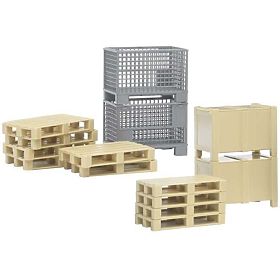 Bruder Set Logistico - pallet e casse, Bruder
