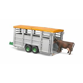 Bruder Trasportatore di Animali con Figura di Mucca