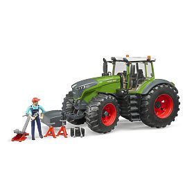 Bruder Trattore Fendt 1050 Vario con meccanico e attrezzi da officina 1:16